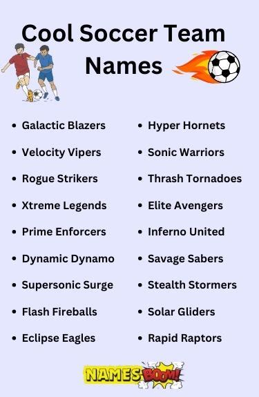 Soccer Team Name Generator [Free AI Tool] .